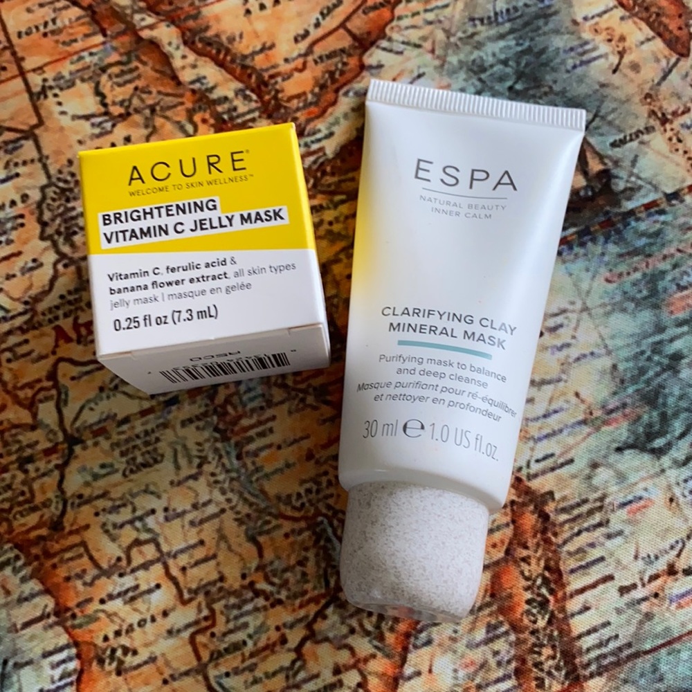 ACURE vitamin C Jelly mask & ESPA Clarifying Clay mineral mask 🆕